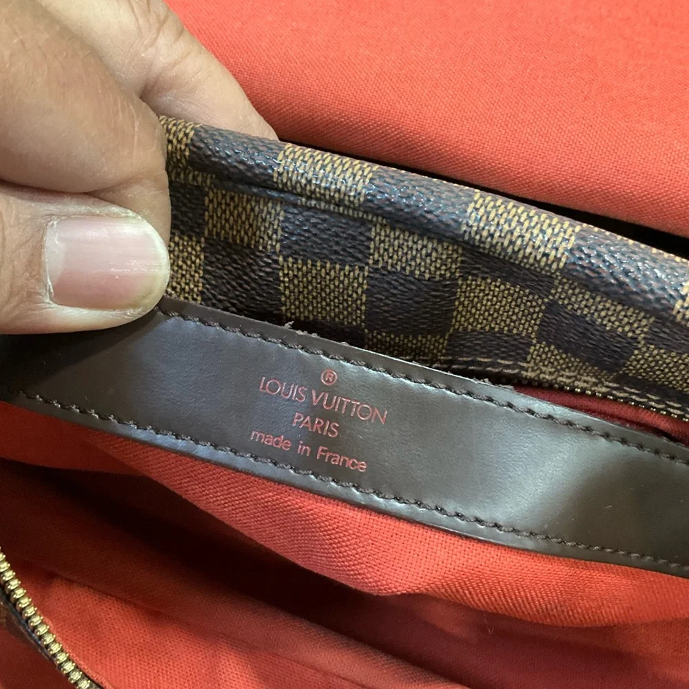 Louis Vuitton Brown Checkered Messenger Bag - Picture 11 of 16
